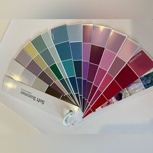 Soft Summer Color Swatch Fan Deck - Personal Color Seasonal analysis